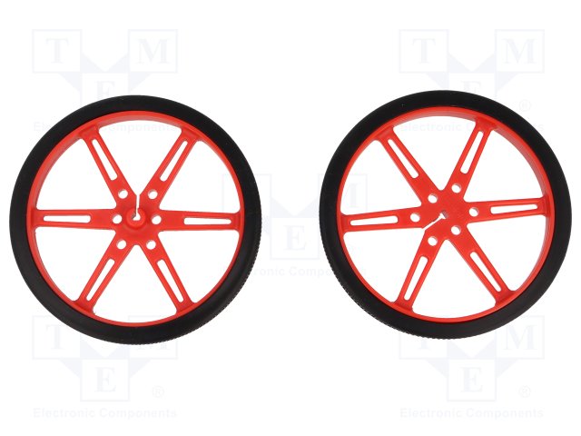 WHEEL 80A?10MM PAIR RED