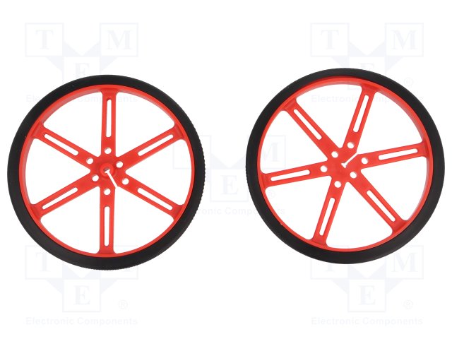 WHEEL 90A?10MM PAIR RED